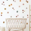 Boho Polka Dot Wall Sticker Set
