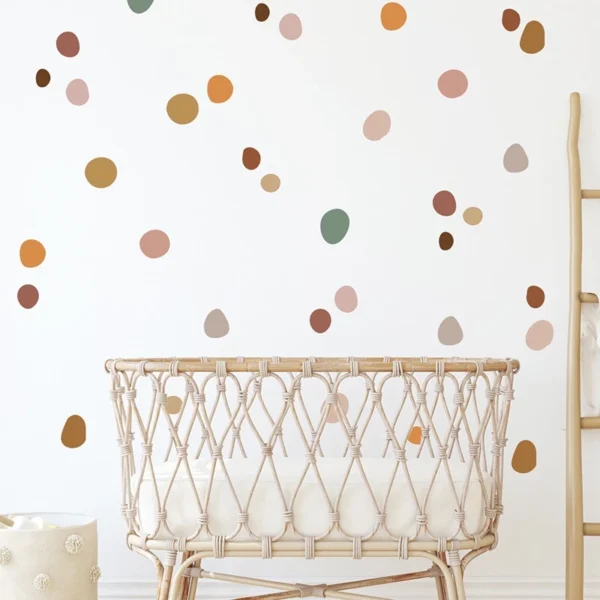 Boho Polka Dot Wall Sticker Set