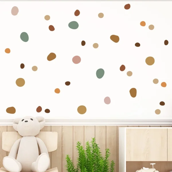 Boho Polka Dot Wall Sticker Set