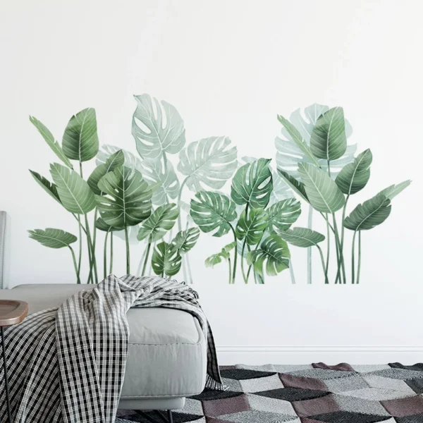 Tropical Monstera Wall Decal Set
