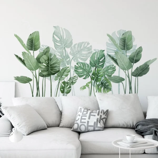 Tropical Monstera Wall Decal Set