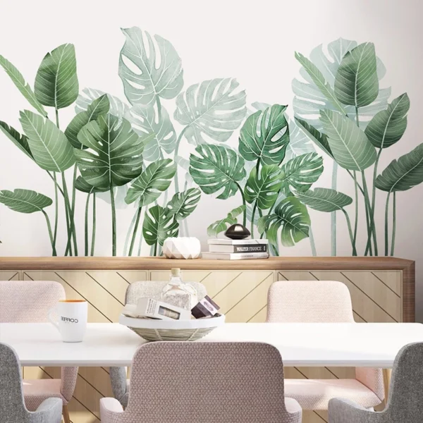 Tropical Monstera Wall Decal Set