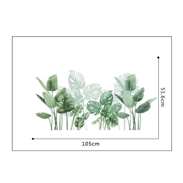 Tropical Monstera Wall Decal Set
