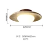 Wabi-Sabi Travertine Disc Ceiling Lamp