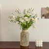 Bohemian Rattan Glass Flower Vase