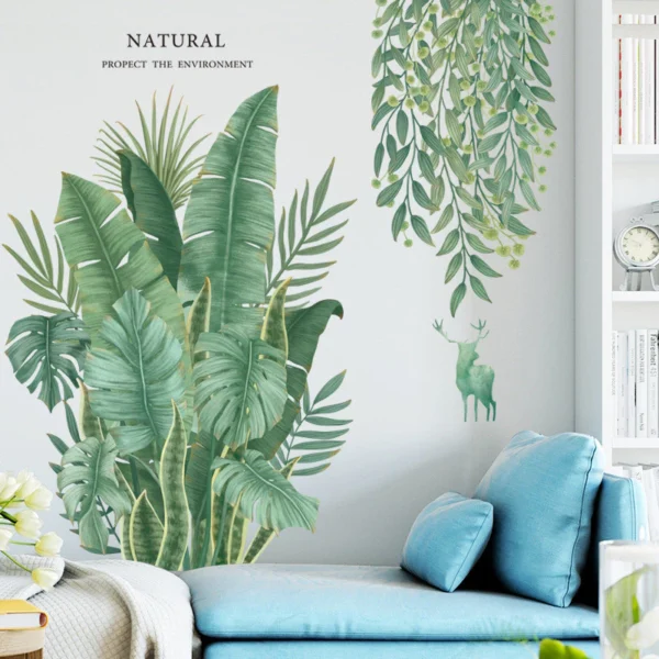 Tropical Banana Leaf Wall Decal