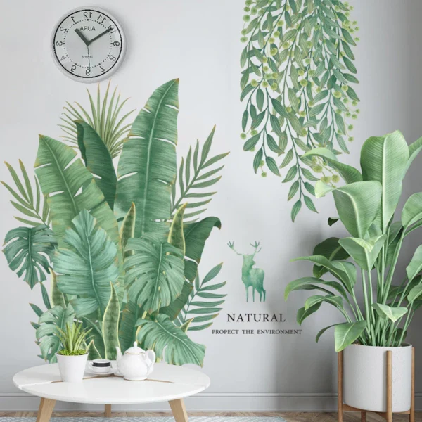 Tropical Banana Leaf Wall Decal