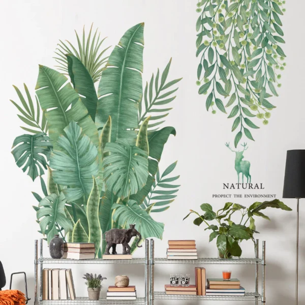 Tropical Banana Leaf Wall Decal
