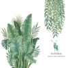 Tropical Banana Leaf Wall Decal