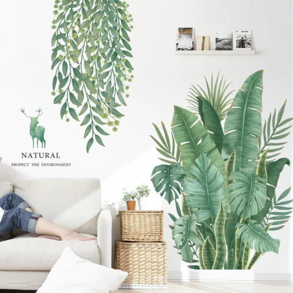 Tropical Banana Leaf Wall Decal