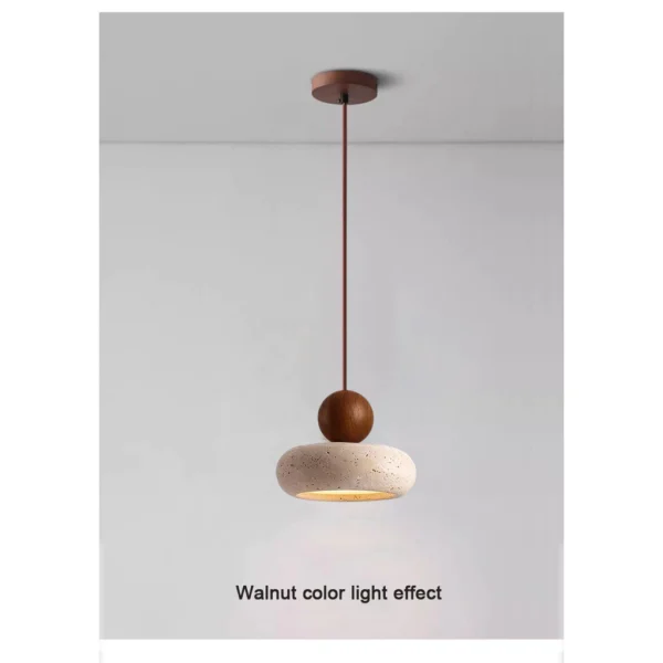 Wabi-Sabi Yellow Cave Stone Pendant Light