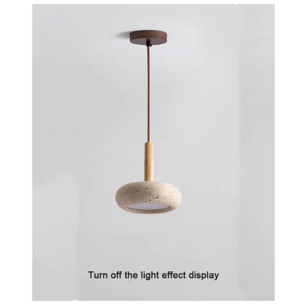 Yellow Travertine Pendant Light