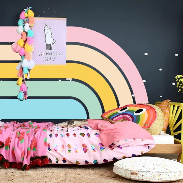 Pastel Rainbow Wall Mural Sticker