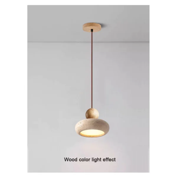 Wabi-Sabi Yellow Cave Stone Pendant Light