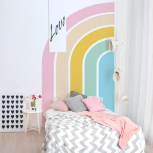 Pastel Rainbow Wall Mural Sticker