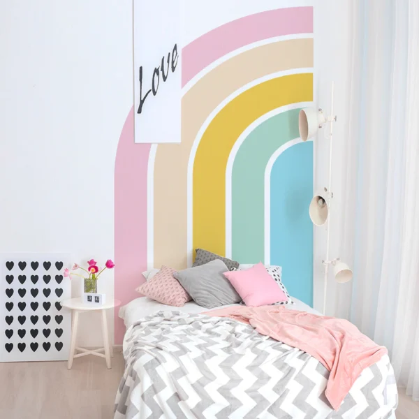 Pastel Rainbow Wall Mural Sticker