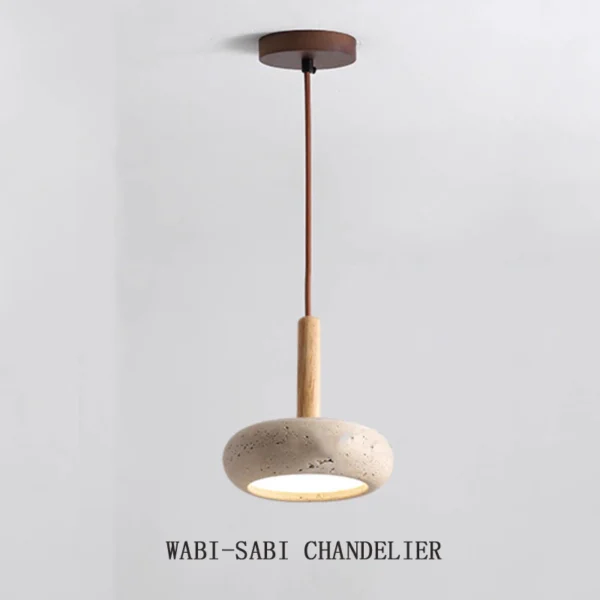 Yellow Travertine Pendant Light