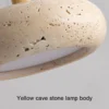 Yellow Travertine Pendant Light