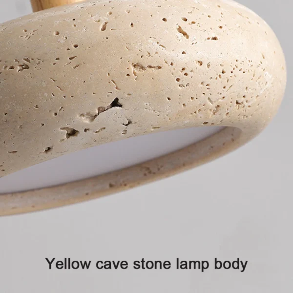 Yellow Travertine Pendant Light