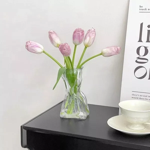 Nordic Bloom Irregular Glass Vase