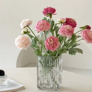 Crystal Ripple Glass Vase