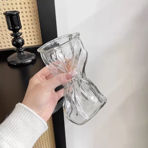 Nordic Bloom Irregular Glass Vase
