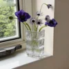 Crystal Ripple Glass Vase