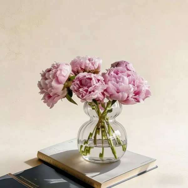 Snowman Glass Hydroponic Vase