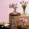 Snowman Glass Hydroponic Vase