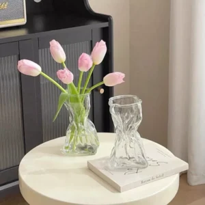 Nordic Bloom Irregular Glass Vase