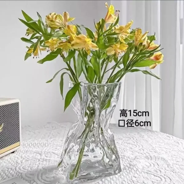 Nordic Bloom Irregular Glass Vase